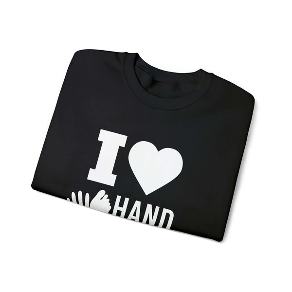 I Love Hand & Foot Unisex Heavy Blend™ Crewneck Sweatshirt