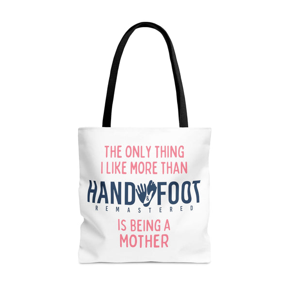 Being a Mother Hand & Foot Remastered Polyester Tote Bag - 2 Sizes