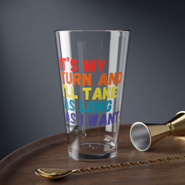 It's My Turn 16oz Hand & Foot Remastered Pint Glass