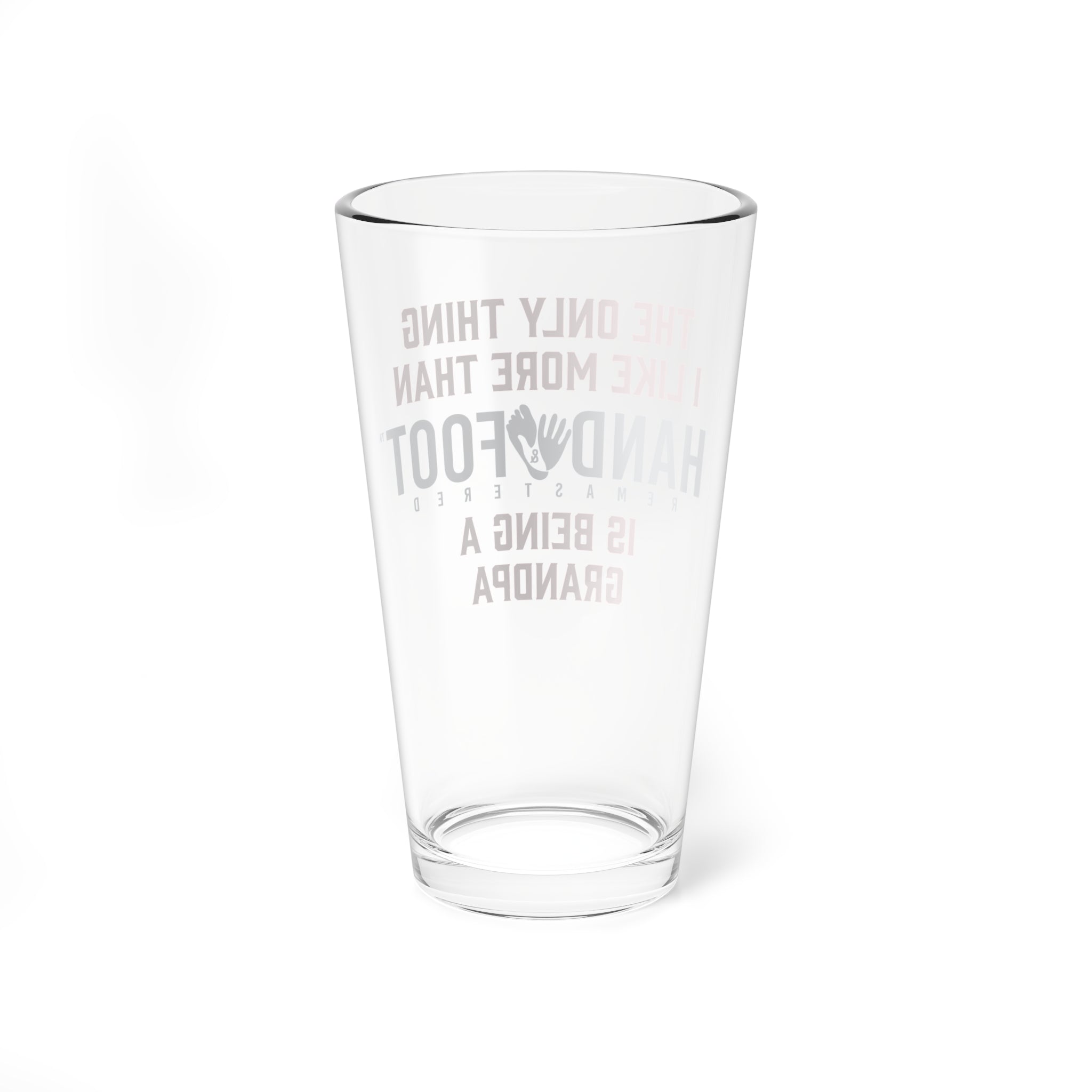 Being a Grandpa 16oz Hand & Foot Remastered Pint Glass