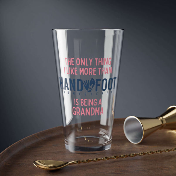 Being a Grandma 16oz Hand & Foot Remastered Pint Glass