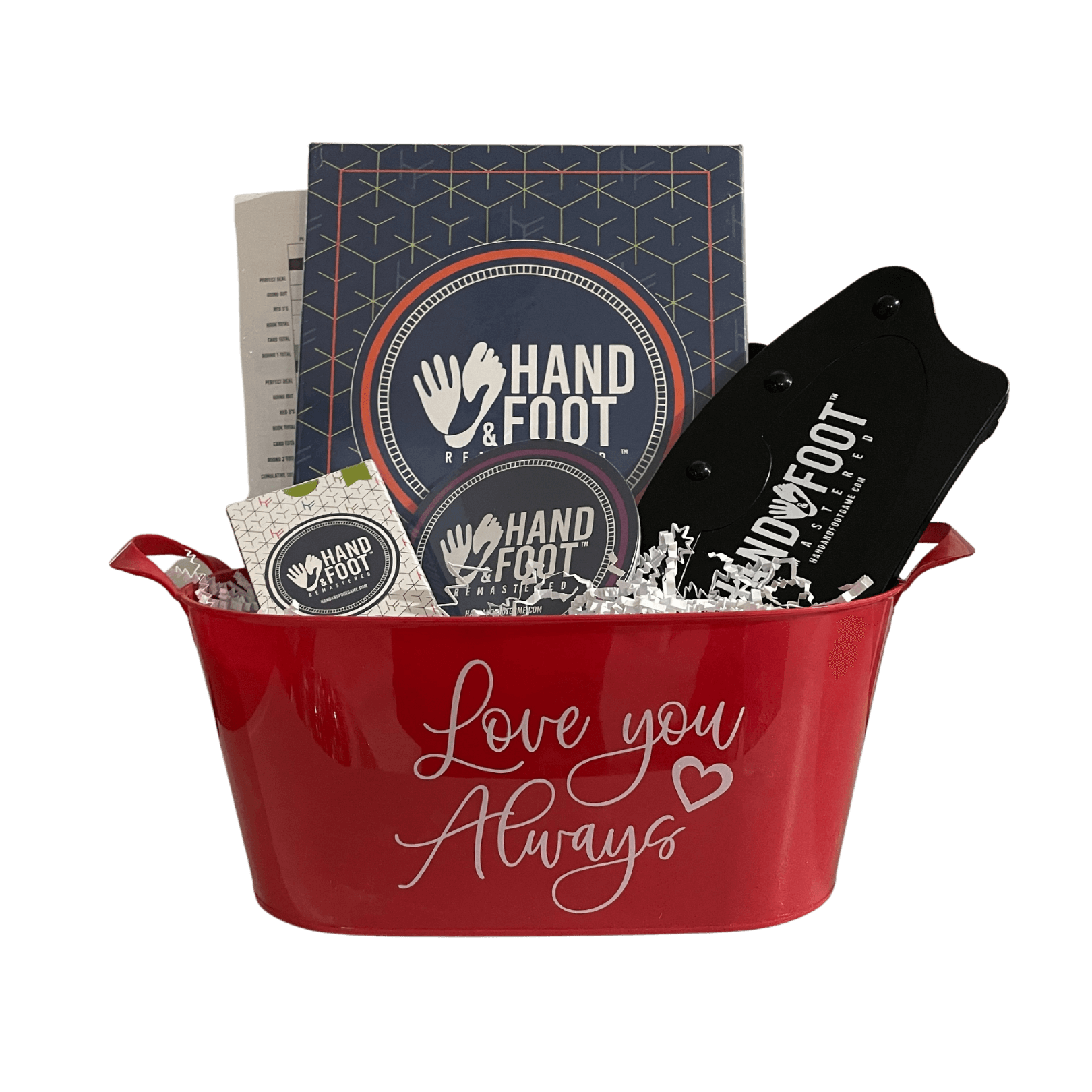 Hand & Foot Remastered 4 Player Valentine's Day Gift Set - Love You Always